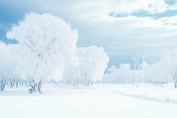 winter landscape with trees,trees in the snow,snow covered trees