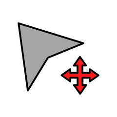 cursor lineal color icon