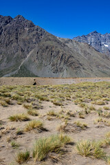 Landscape at Paso Vergara - crossing the border from Chile to Argentina while traveling South America