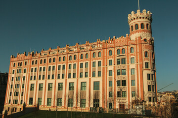 different buildings and facades