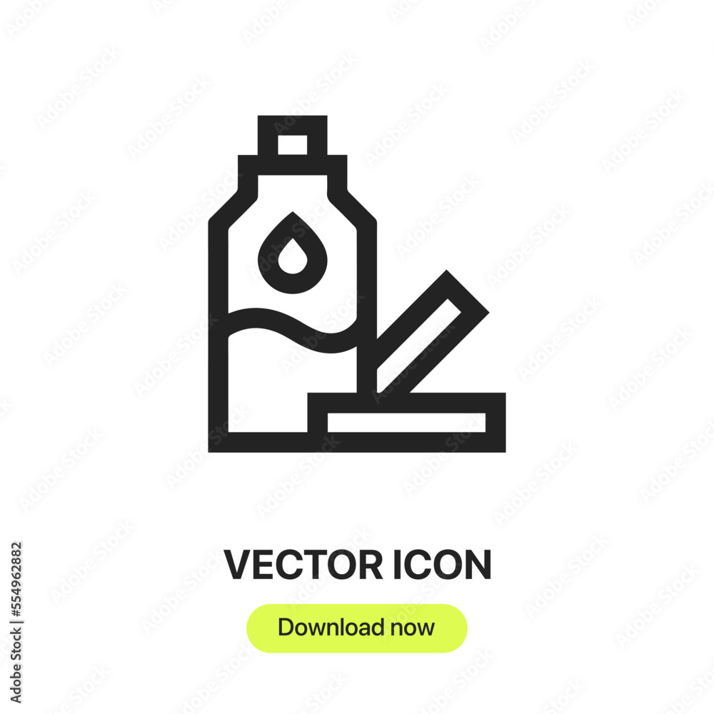 Poster essential oil icon vector. linear style sign for mobile concept and web design. essential oil symbol