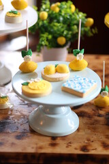 Lemon Dessert decorations cookies treats