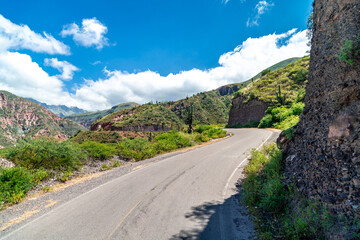 road in a beautiful mountain landscape