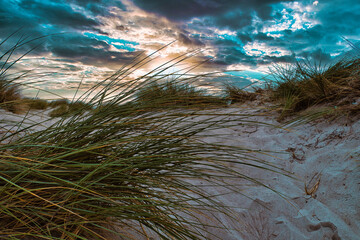 Ostsee - Meer - Warnemünde - Rostock - Seascape - Beach - Sunset - Baltic Sea Vacation Coast -...