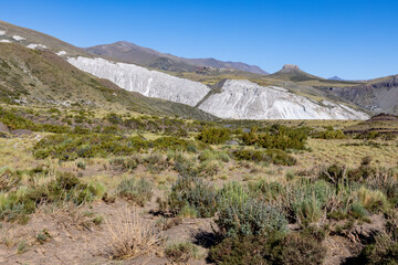 Landscape at Paso Vergara - crossing the border from Chile to Argentina while traveling South America
