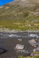 Landscape at Paso Vergara - crossing the border from Chile to Argentina while traveling South America
