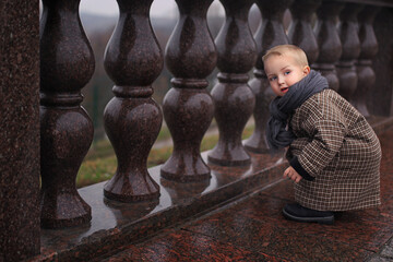 child playing chess in the park