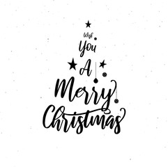 merry christmas post, vector, sticker, template