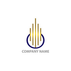 Real Estate Business Logo Template, Building, Property Development and Logo Design.