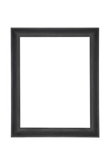 Isolated black wood frame