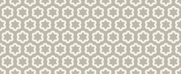 Jewish star of David seamless pattern in vintage Arabic style vector illustration background
