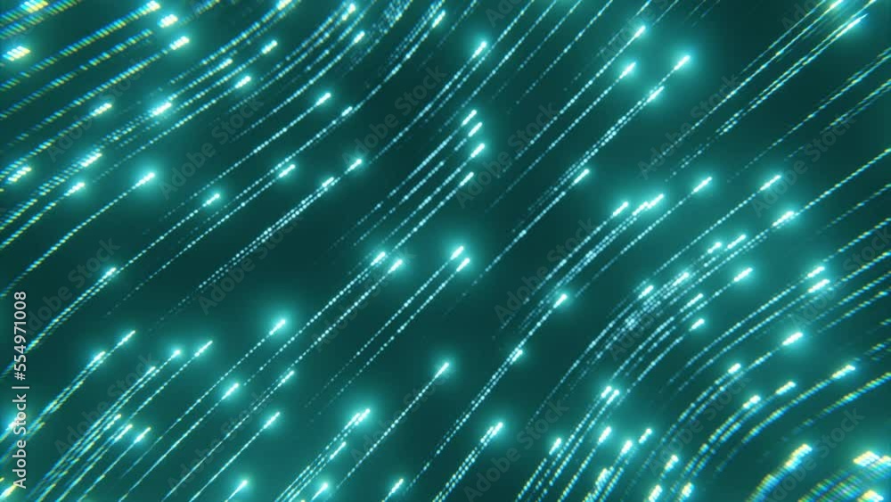 Poster bright stream of luminous lines. design. abstract information flow from luminous stream of lines. co