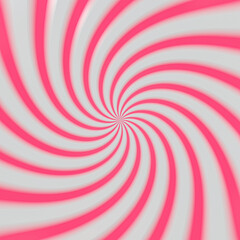 Spiral pink studio backdrop . Simple design with vintage style and blur effect. Square format. 3d rendering illustration.