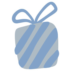 Christmas Elegant PNG isolated clipart. Boho kids design poster.Doodled drawing in scandinavian style.