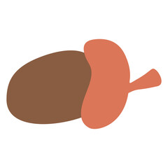 Christmas Elegant PNG isolated clipart. Boho kids design poster.Doodled drawing in scandinavian style.