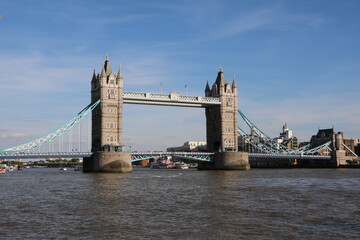 Fototapeta na wymiar The Tower Bridge over River Thames in London, United Kingdom