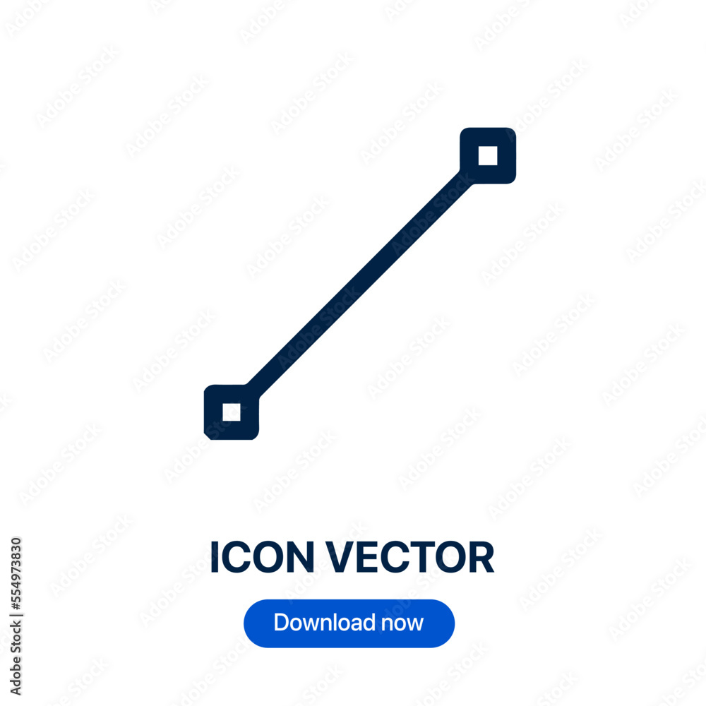 Poster line icon vector. linear style sign for mobile concept and web design. line symbol illustration. pix