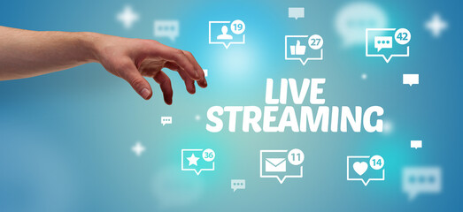 Fototapeta premium Close-Up Of Cropped Hand Pointing