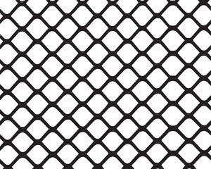 wire fence. seamless chain link fence. industrial fence on white isolated background