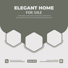 Real estate house property social media banner template design