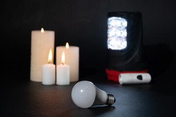 Power outage, attack on power plants in Ukraine - the light bulb does not glow, flashlights and...