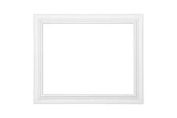 Isolated white painted frame