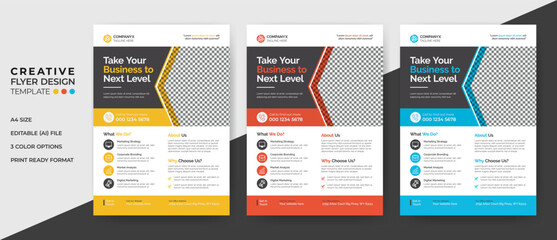 Obraz premium Business Flyer Template Print Design
