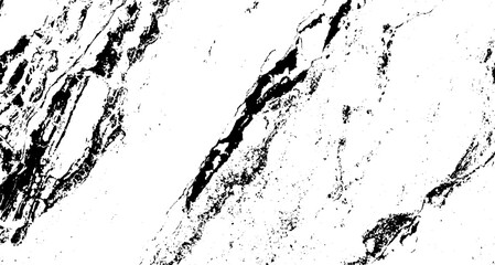 Obraz premium Monochrome texture composed of irregular graphic elements. Distressed uneven grunge background. Abstract vector illustration. Overlay for interesting effect and depth. Isolated on white background.