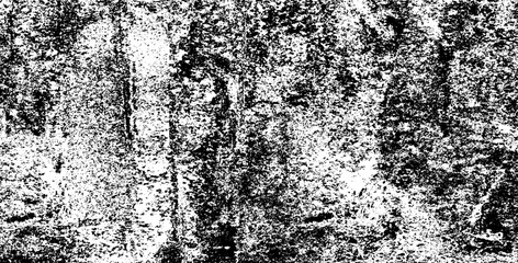 Monochrome texture composed of irregular graphic elements. Distressed uneven grunge background. Abstract vector illustration. Overlay for interesting effect and depth. Isolated on white background.