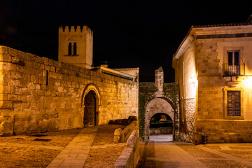 Fototapeta premium Tranquility and calm at night, Zamora, Spain