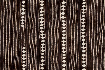 Design and block printing techniques from the Ajrakh culture Batik and patterned prints Pattern Style of digitally printed textiles used as a backdrop Generative AI