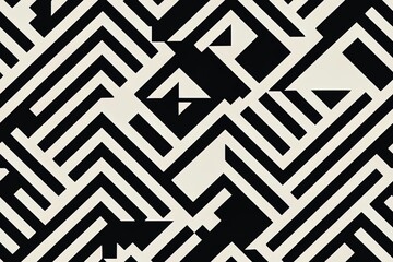 Geometric design used for decoration; seamless. This abstract wallpaper has a lovely color scheme and clean forms. Generative AI