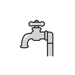 水道、蛇口のアイコン　マーク