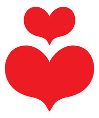2つのハートマーク