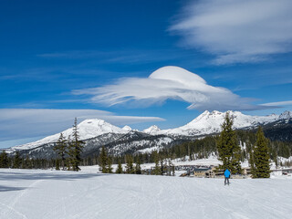 Lenticular clouds over the Cascades
