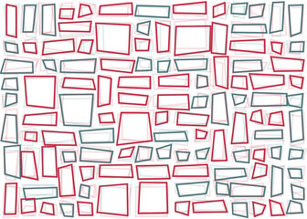 Offset Quads generative art background art illustration