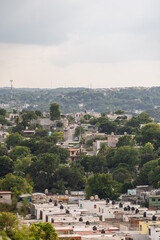 Beautiful panoramic view of the city of Campeche in Mexico.