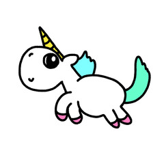 unicorn, character design, cute cartoon isolated , graphic design for presentation, marketing, art, illustration, t-shirt design, cartoon, comic, advertising, online media
