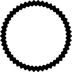 Black abstract circle shape 