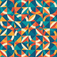 Abstract Circle Geometric Pattern Background
