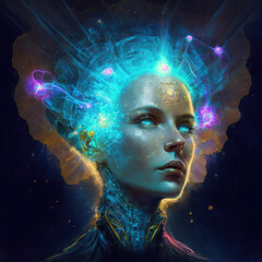 Intelligence artificielle, créé par une IA.