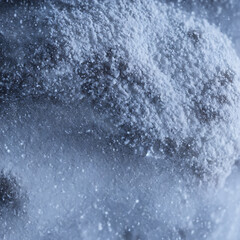 Rocky ground under white snow model texture render