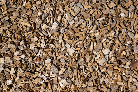 Bunch of wood chip on frame