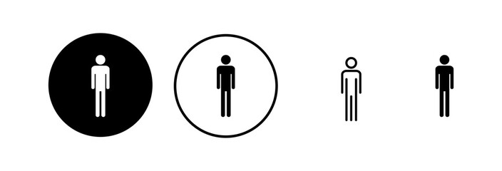 Man icon vector illustration. male sign and symbol. human symbol
