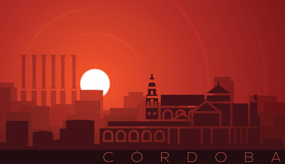 Cordoba Low Sun Skyline Scene
