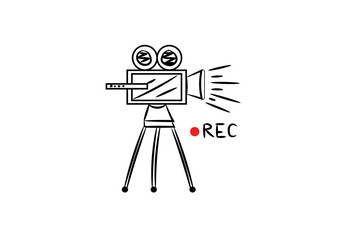 3d render of a person with a camera