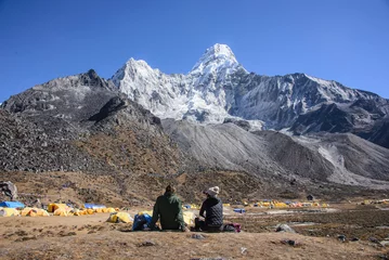 Foto op Plexiglas Ama Dablam At the Ama Dablam Base Camp, Everest region, Nepal