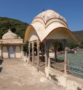 Famous Sukh Mahal umbrella architecture of Sukh Mahal located in Bundi, Rajasthan, India.