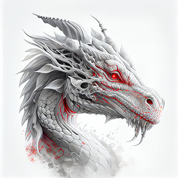 dragon head tattoo