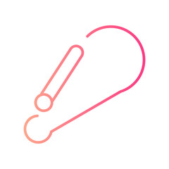carabiner gradient icon
